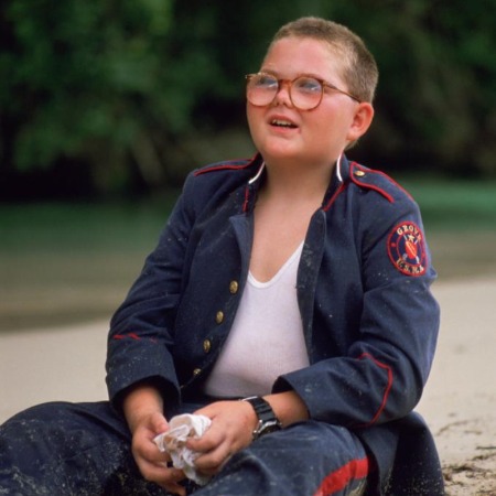 Danuel Pipoly as Piggy in Lord of the Flies.